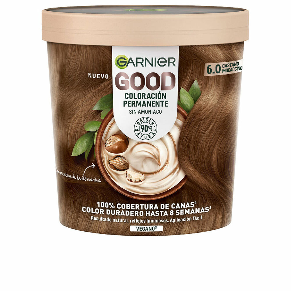 Tintura Permanente Garnier Good Mocaccino Castano Nº 6.0 (1 Unità)