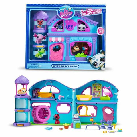 Playset Bandai The Big House Littlest Pet Shop 22 Pezzi