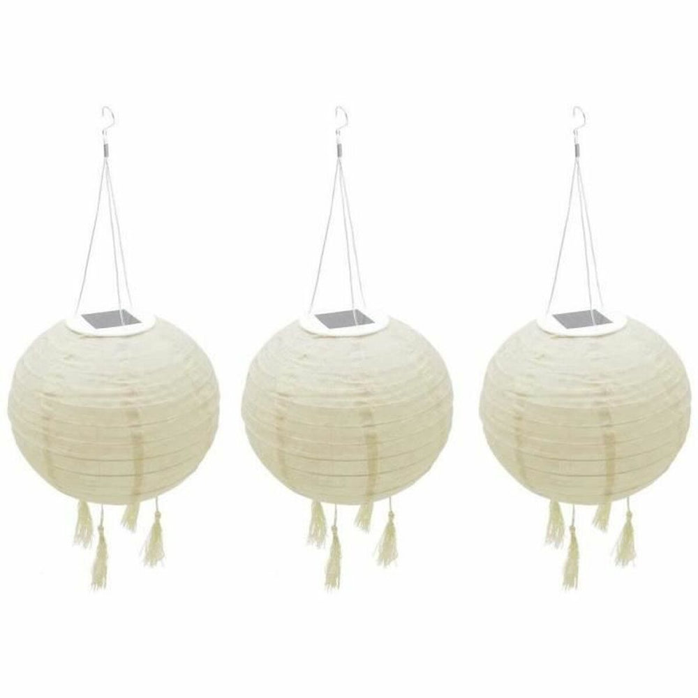 Set di lanterne Lumisky HIMALAYA Beige Ø 30 cm 3 Pezzi