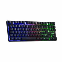 Tastiera per Giochi The G-Lab KEYZ CAESIUM TKL WIRELESS Nero AZERTY