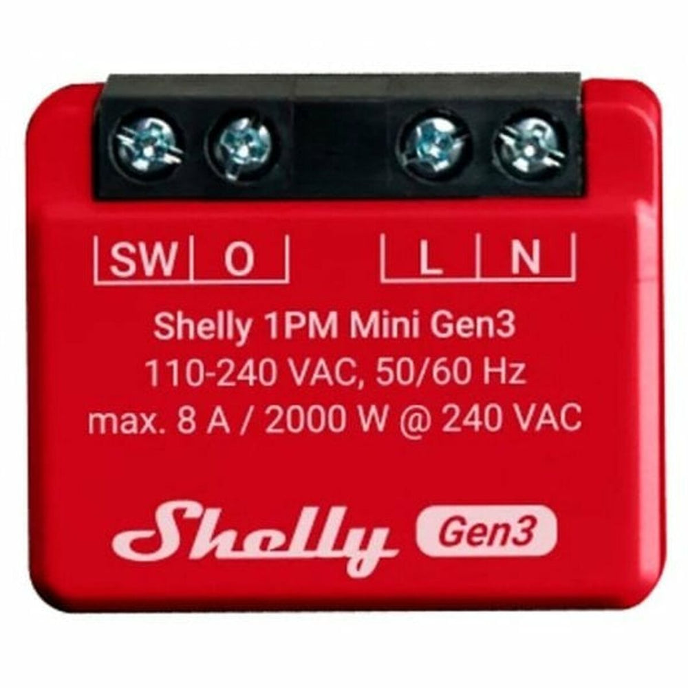 Modulo interruttore Wi-Fi Shelly Mini 1PM Gen3 Bluetooth Wi-Fi Bluetooth 4.2