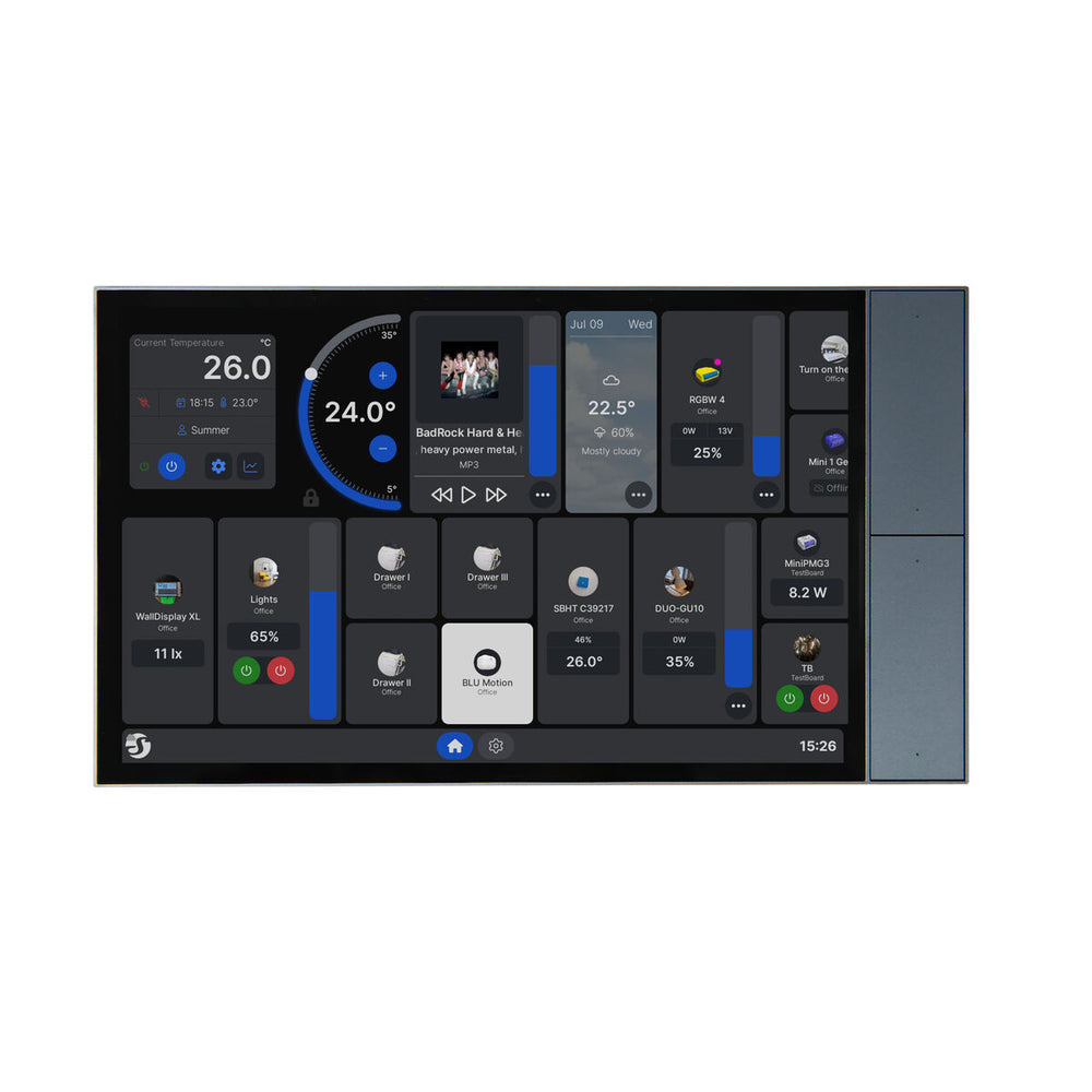 Shelly panel de control XL, plata