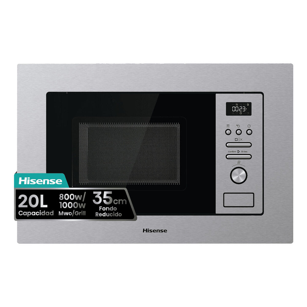 Microonde con Grill Hisense BIM320G41X 800 W 20 L Acciaio