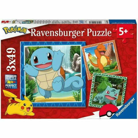 Set de 3 Puzzles Ravensburger 49 Piezas 147 Piezas 3 Unidades