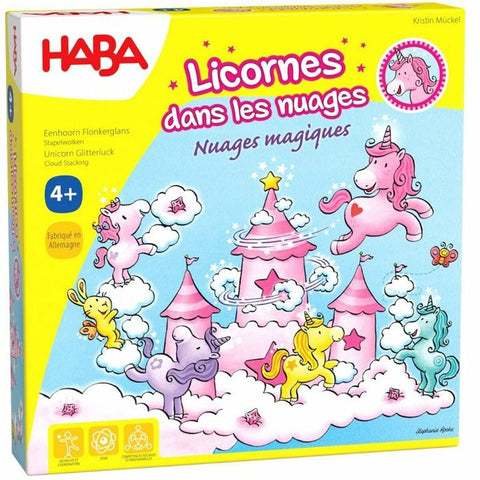 Board game HABA Unicorn Glitterluck Cloud Stacking
