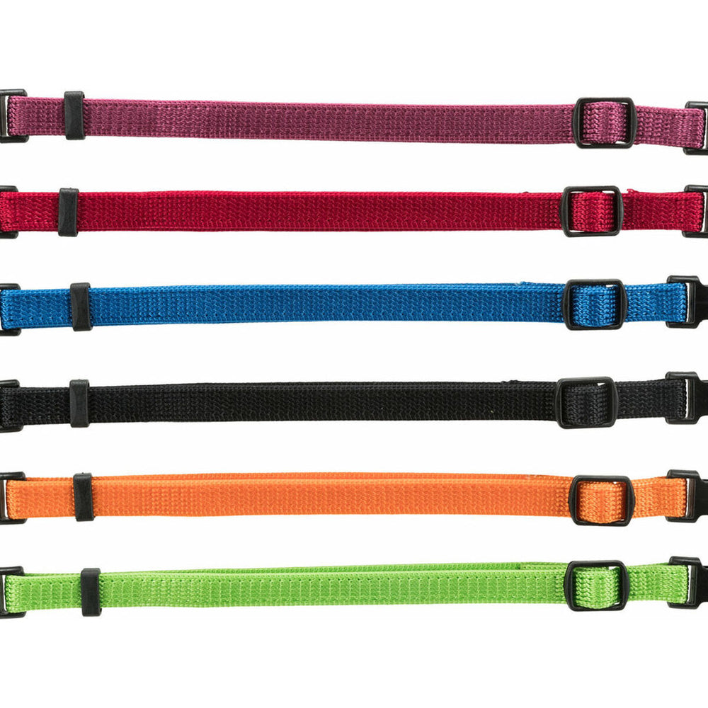 Collar para Perro Trixie Negro Rojo Azul Cobalto Manzana S/M 17-25 cm (6 Unidades)