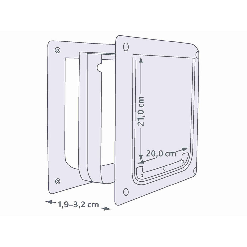 Gattaiola Trixie Bianco Plastica 25 × 29 CM