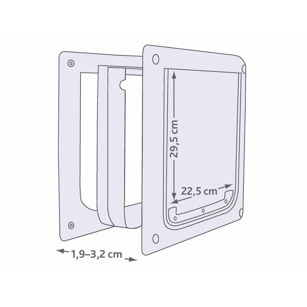 Gattaiola Trixie Bianco Plastica 30 × 36 CM