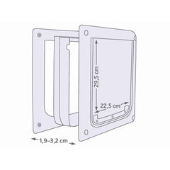 Cat Flap Trixie White Plastic 30 × 36 CM