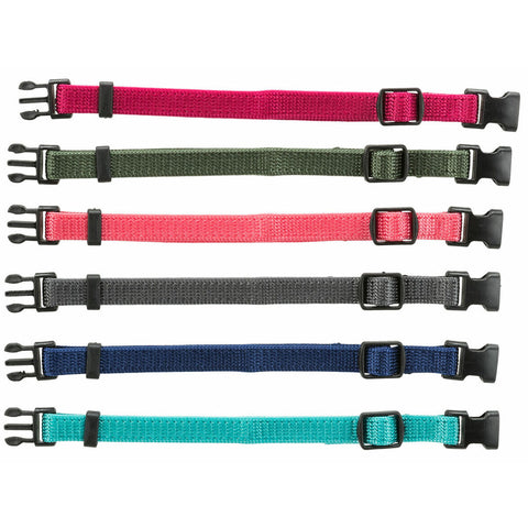 Dog collar Trixie Green Graphite Fuchsia Coral Indigo Azul Océano S/M 17-25 cm (6 Units)