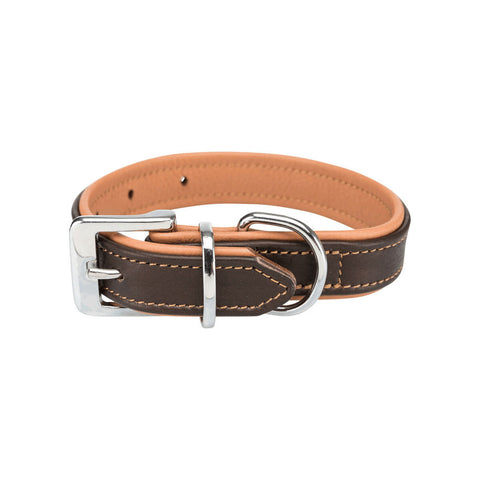 Dog collar Trixie Brown Light brown XS/S