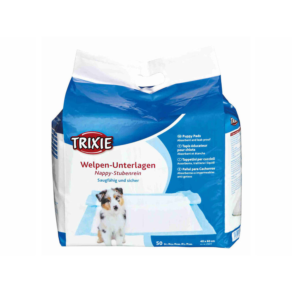 Tappetini Igienici per Cani Trixie Puppy Nappy 40 x 60 cm 40 × 60 cm Bianco 50 Unità
