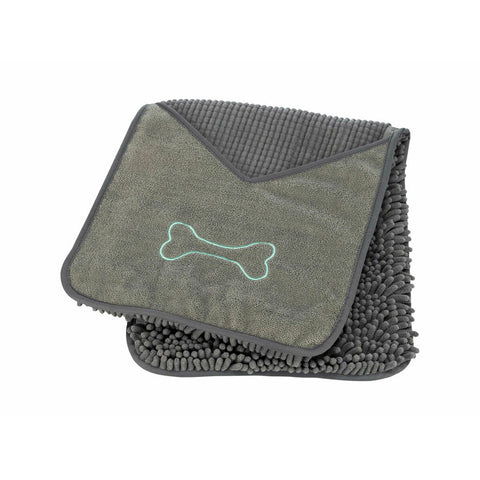 Asciugamani in Microfibra Trixie Grigio 78 × 32 cm