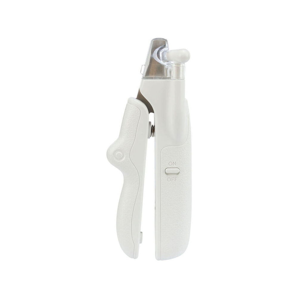 Tagliaunghie con LED per Animali Domestici Trixie Acciaio inossidabile Plastica 15 cm Bianco