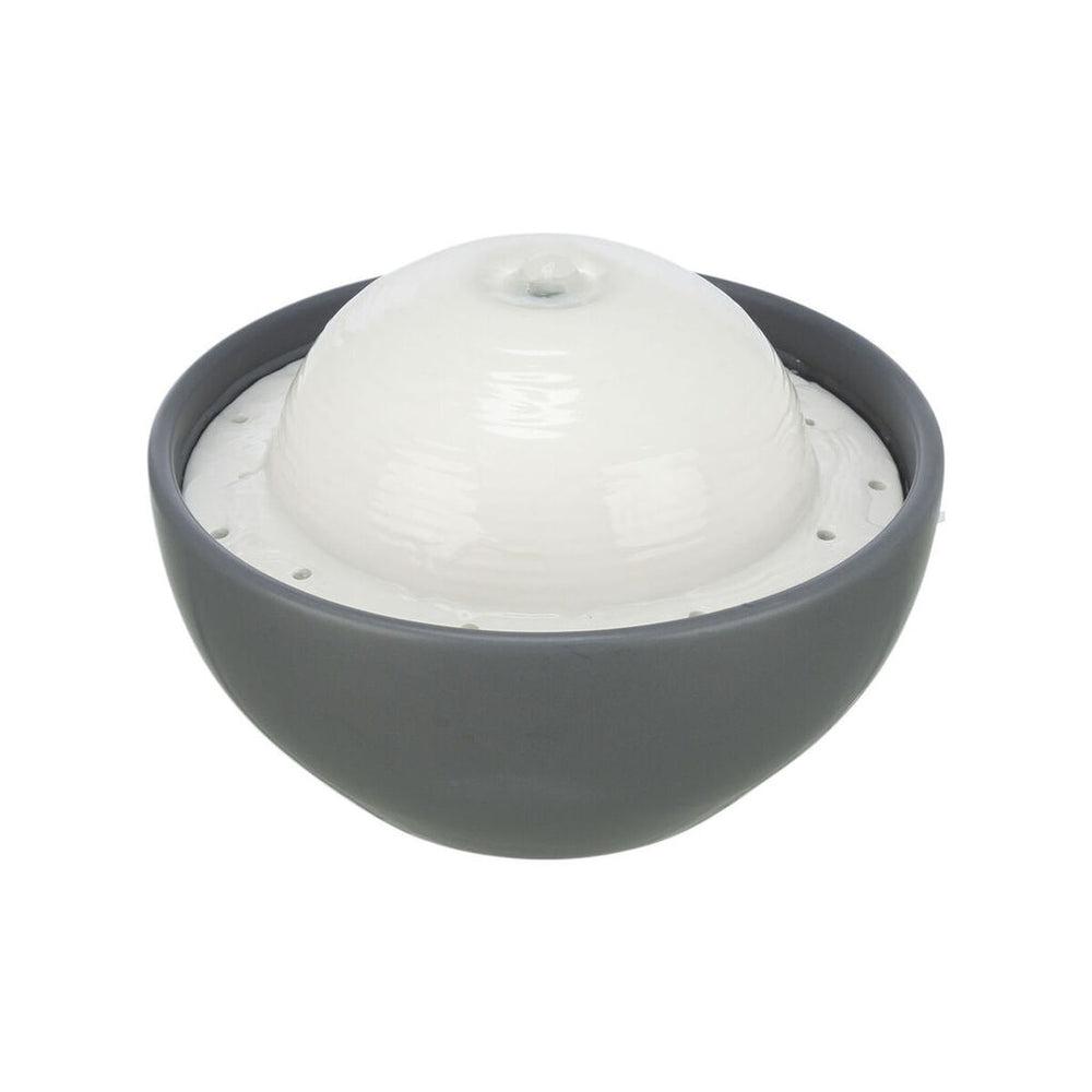 Fontana per Animali Domestici Trixie FuenteVital Dome Bianco Grigio Ceramica