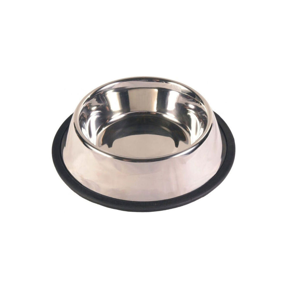 Comedero para Mascotas Trixie Acero Inoxidable 2,7 L Plateado