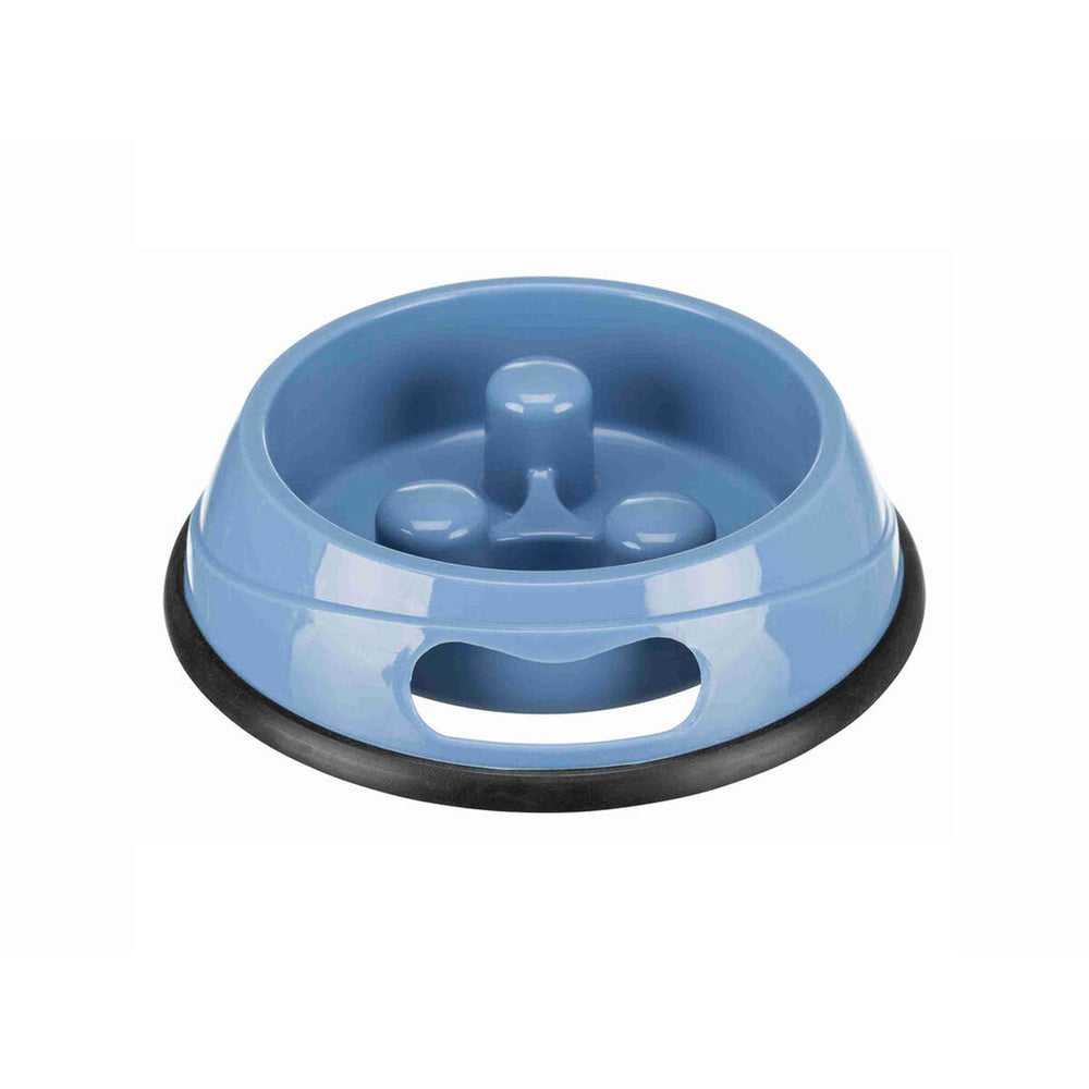 Ciotola per animali domestici Trixie Slow Feed 900 ml 0,9 l Azzurro Verde Caucciù Plastica