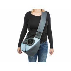 Borsa a Tracolla per Animali Domestici Trixie Sling Azzurro Chiaro Grigio chiaro 5 × 25 × 18 cm