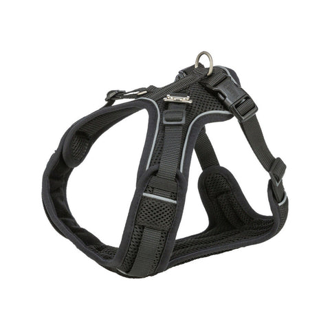 Arnés para Perro Trixie Premium FlexMesh Negro S-M