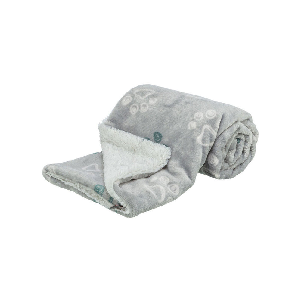 Pet blanket Trixie Jimmy Soft Light grey Polyester Plush 150 × 100 CM