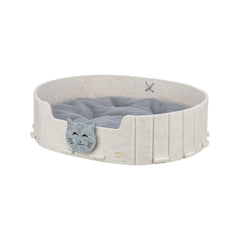 Letto per Gatti Trixie Emelie 50 x 42 cm Grigio Sabbia