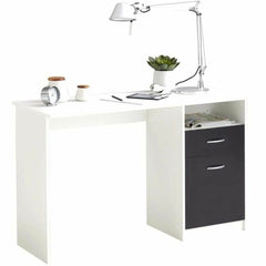 Scrivania FMD JACKSON  Bianco Nero 123 x 76,5 x 50 cm Legno