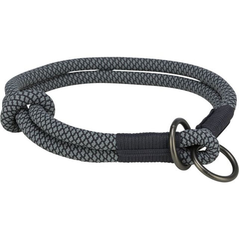 Dog Training Collars Trixie Soft Rope Black Grey S 35 cm