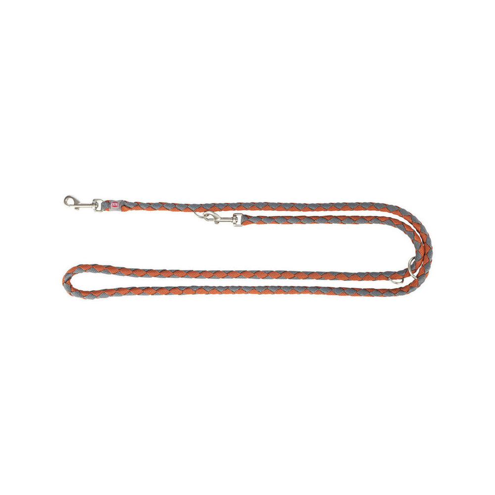 Guinzaglio regolabile per cane Trixie Arancio Grafite S/M 2 m