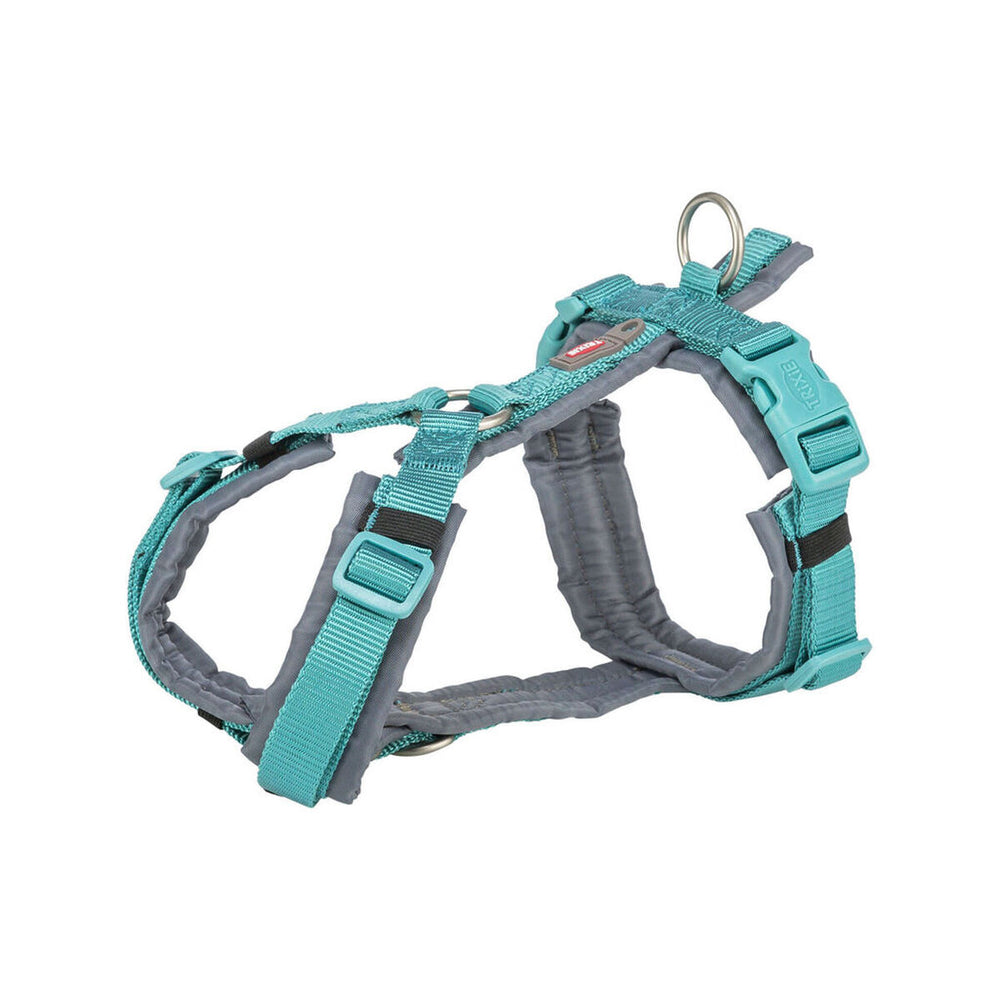 Arnés para Perro Trixie Premium Trekking Grafito Azul claro S