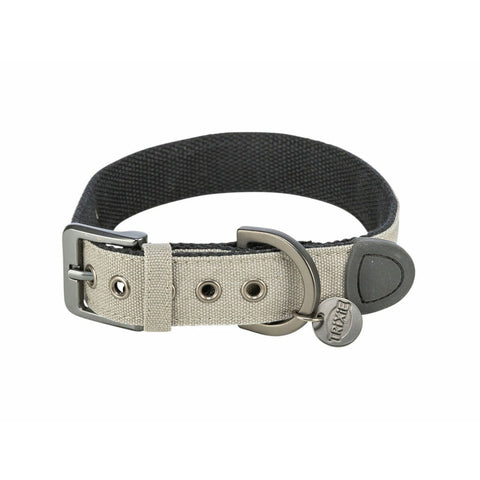 Dog collar Trixie CityStyle Light grey S/M 30-37 cm