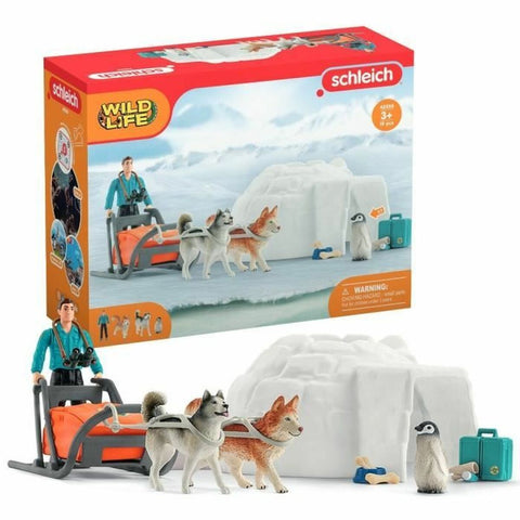 Playset Schleich 42558 Wild Life Antarctica Expedition Set 16 Pezzi 19 Pezzi