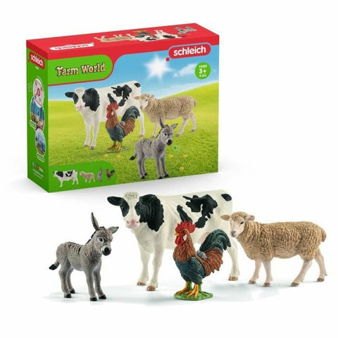 Set Animali della Fattoria Schleich 42385 Farm World PVC Plastica