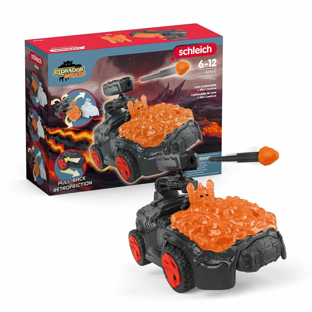 Playset Schleich Lava Crashmobile 17 Pezzi