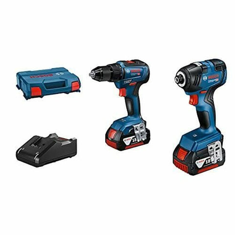 Set trapano e accessori BOSCH GDR 18V-200 + GSR 18V-55 + GBA 18V 2x4.0Ah + GAL 18V-40 18 V