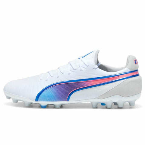 Scarpe da Calcio per Adulti Puma King Ultimate Mg Bianco