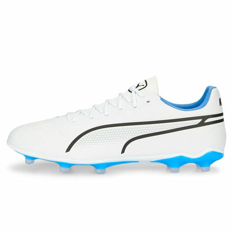 Scarpe da Calcio per Bambini Puma Ultra 5 Match It + Mid Bianco