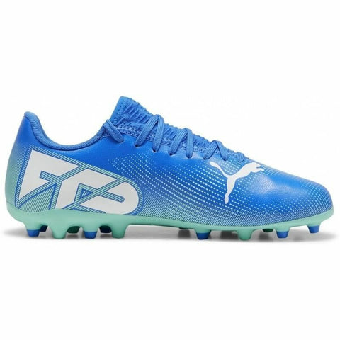 Scarpe da Calcio per Bambini Puma Future 7 Play Mg Azzurro