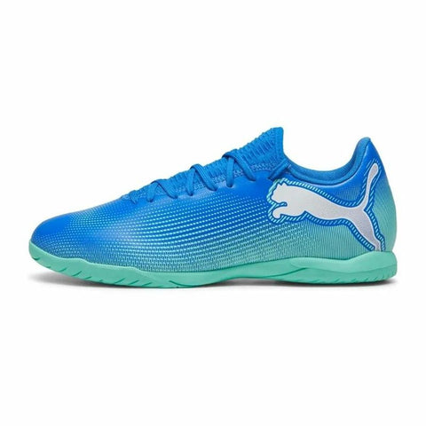 Scarpe da Calcio a 5 per Adulti Puma Future 7 Play It Azzurro