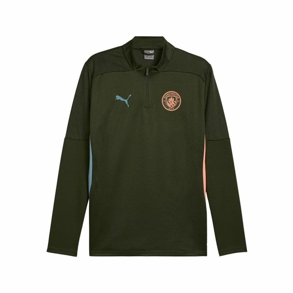 Felpa da Allenamento per Adulti Puma Manchester City 24/25 Training Oliva