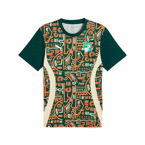 Maglia da Calcio a Maniche Corte Uomo Puma Cote d'Ivore Prematch Ss Verde