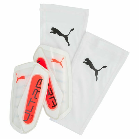 Football Shinguards Puma Ultra Flex Sleeve White