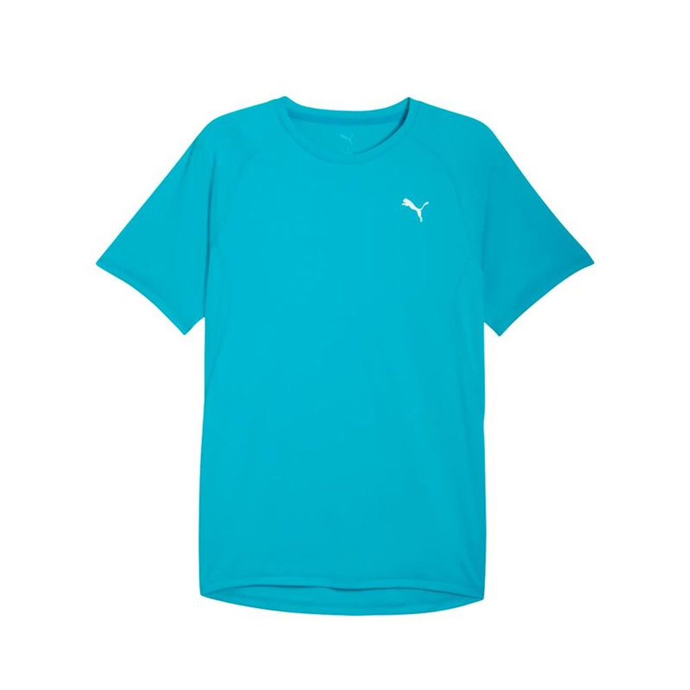 Maglia a Maniche Corte Uomo Puma M Run Velocity Speed Azzurro