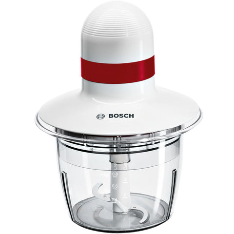 Tritatutto BOSCH MMRP1000 Bianco Rosso Acciaio inossidabile 400 W 800 ml 19,5 x 2,5 x 19,5 cm