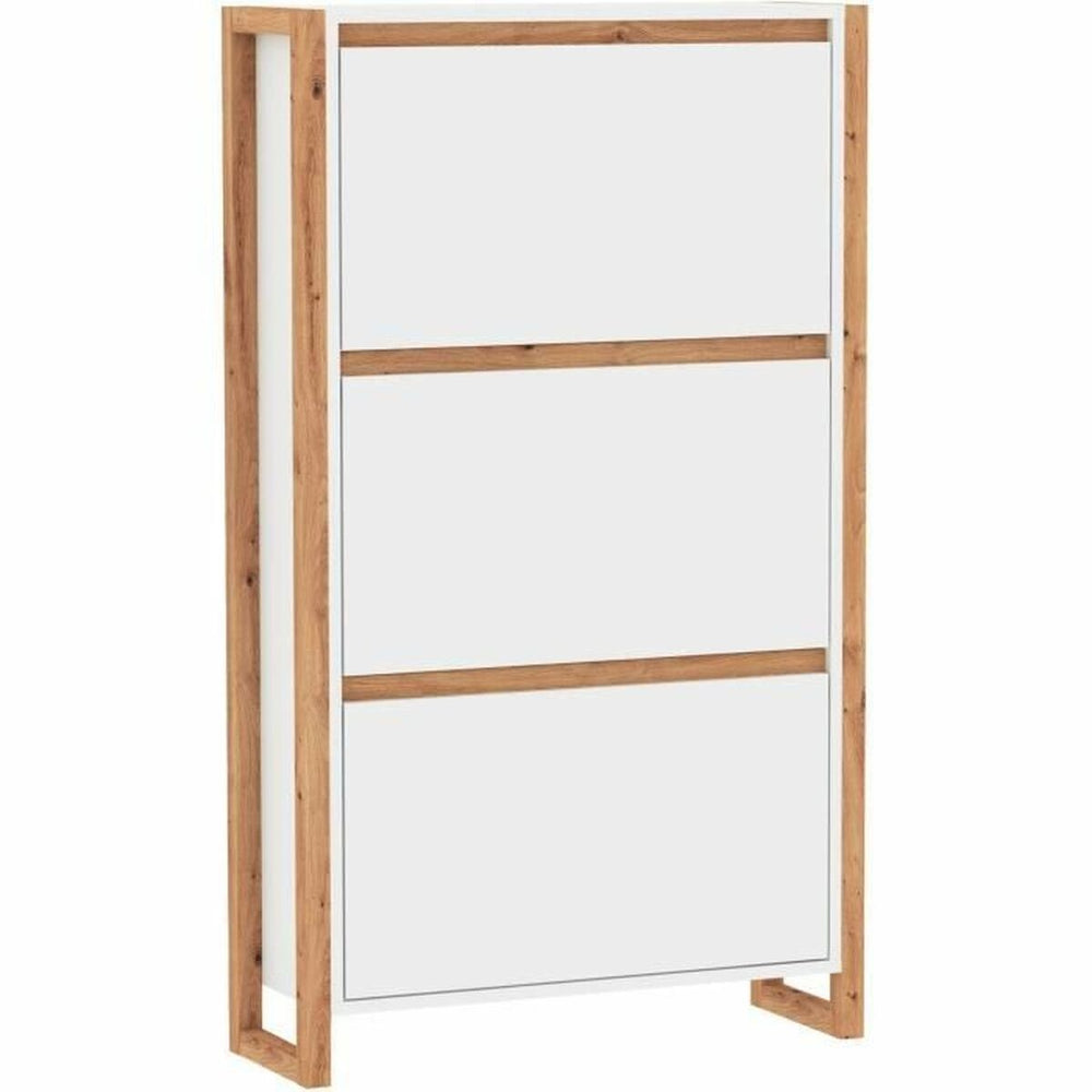 Scarpiera Bianco Rovere 70 x 25 x 125 cm