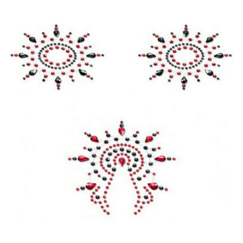 Set Gloria Nero & Rosso Mystim (3 pcs)