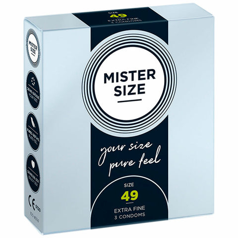 Preservativi Mister Size Extra sottili (49 mm)