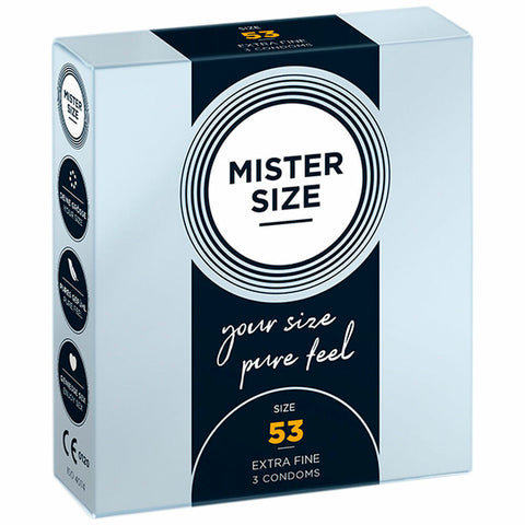 Preservativi Mister Size Extra sottili (53 mm)
