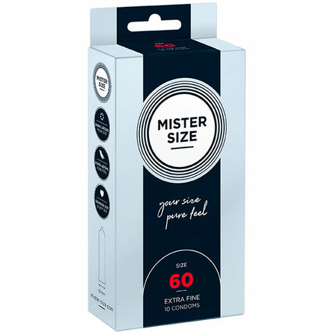 Preservativi Mister Size Extra sottili 10 Unità (60 mm)