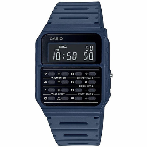 Unisex Watch Casio CALCULATOR Blue Black (Ø 35 mm)