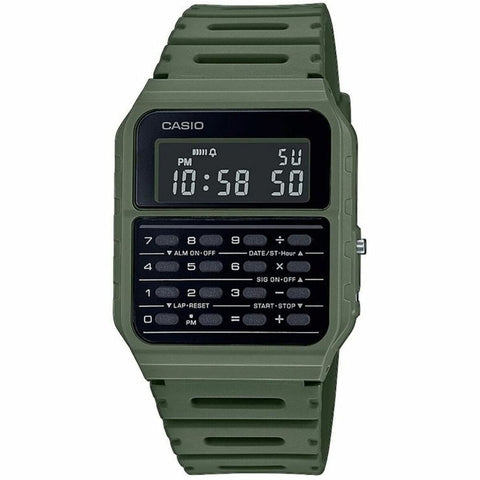 Unisex Watch Casio CALCULATOR Black Green